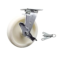 Nylon Swivel Top Plate Caster w/6